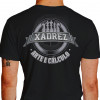 Camiseta - Xadrez - Peças Chess Rei, Dama, Bispo, Torre, Cavalo e Peão Frase Arte e Cálculo Lisa Costas Preta