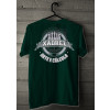 Camiseta - Xadrez - Peças Chess Rei, Dama, Bispo, Torre, Cavalo e Peão Frase Arte e Cálculo Lisa Costas Verde