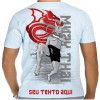 Camiseta - Muay Thai - Lutador Espiríto e Força de Dragão Costas Branca