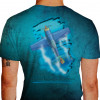 Camiseta - Acrobacia Aérea - Manobra Avião Macte Animo Generose Puer Sic Itur Ad Astra Costas Azul