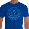 Camiseta - Mergulho - Mergulhando no Bahamas Caribe Riqueza das Águas Azuis Frente Azul