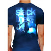 Camiseta - Slackline - Foto Real Praticando Slack Paisagem Céu e Nuvem Frase Life Style Beach Culture Costas Azul