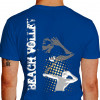 Camiseta - Vôlei de Praia - Jogador Sacando Beach Volley - azul
