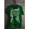 Camiseta - Balonismo -Balão de Ar Quente Tripulado Céu Azul Costas Verde
