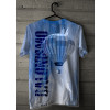 Camiseta - Balonismo -Balão de Ar Quente Tripulado Céu Azul Costas Azul Cabide