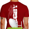camiseta mns rugby - vermelha