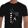 Camiseta Braço Forte Rapel - preta