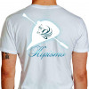 Camiseta - Hipismo - Cavaleiros e Amazonas Capacete Chicote Ilustração Estilizada Cavalo Costas Branca