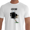 camiseta chuteira rugby - branca