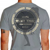 Camiseta - Muay Thai - 100% Cem por Cento Competidor Costa Cinza