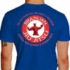 Camiseta - Jiu-Jitsu - Tá no Inferno Abraça o Capeta Joga no Chão e Finaliza Lisa Costas Azul