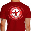 Camiseta - Jiu-Jitsu - Tá no Inferno Abraça o Capeta Joga no Chão e Finaliza Lisa Costas Vermelha