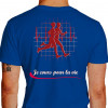 Camiseta - Corrida - Corredores Freqüência Cardíaca Je Cours Pour la Vie Costas Azul