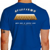 Camiseta - Corrida - Pista de Atletismo Raias Mens Sana in Corpore Sano Atleta Costas Azul