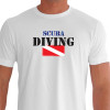 Camiseta - Mergulho - Mergulhador Síndrome de Polvo Scuba Diving Tubarão Frente