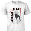 Camiseta de Muay Thai Joelhada no Peito - 100% Algodão Premium