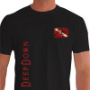Camiseta - Mergulho - Deep Down Bandeira Mergulhador Submerso Diver Down Efeito Perigo Frente