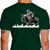 Camiseta - Hipismo - Equestre Salto Conceito Disciplina Costas Verde