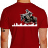 Camiseta - Hipismo - Equestre Salto Conceito Disciplina Costas Vermelha