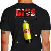 Camiseta - Mergulho - Dive Mergulhador Autônomo e Livre Nunca se Esqueça que o Mar não é Nosso Costas Preta