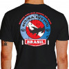 Camiseta - Mergulho - Somos nós que Somos do Mar Scuba Diving Shark Flag Costas Preta