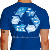 Camiseta - Mergulho - Reciclagem Mergulhe com Cuidado para Proteger o Ecossistema Marinho Costas Azul
