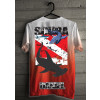 Camiseta - Mergulho - Espécies de Tubarão Bandeira Mergulhador Submerso Diver Down Scuba Diving Costas Vermelha