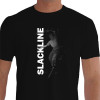 Camiseta - Slackline - Praticante Corda Bamba Árvore Treino ao ar Livre Preta