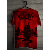 Camiseta - Parkour - Malha Efeito Street Urbano Salto Traceur Cidade Prédios Obstáculos Costas Vermelha