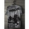 Camiseta - Parkour - Malha Efeito Street Urbano Salto Traceur Cidade Prédios Obstáculos Costas Cinza Cabide