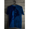 Camiseta - Escalada - Malha Efeito Montanha Rochosa Atleta Escalando Costas Azul