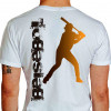 Camiseta - Beisebol - Rebatedor Posição de Tacada Costas Branca
