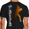 Camiseta - Beisebol - Rebatedor Posição de Tacada Costas Preta