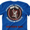 Camiseta - Muay Thai - Lutar Sempre Ganhar Talvez Desistir Nunca Costas Azul