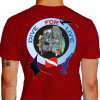 Camiseta - Mergulho - Equipamento Mergulho Dive for Live Tubarão Arraias Bandeira Mergulhador Costas Vermelha