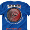 Camiseta - Muay Thai - Força pra Lutar Fé para Vencer Costas Azul