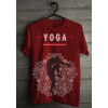 Camiseta - Yoga - Disciplina Fé Tenacidade Perseverança Frente Vermelho