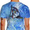 Camiseta - Canoagem - Atleta Canoeiro Disputa Prova Slalom Costas Azul