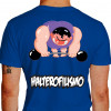 Camiseta - Halterofilismo - Atleta Halterofilista Monstro Barra com Peso Costas Azul