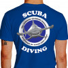 Camiseta - Mergulho - Tubarão Martelo Os Animais Dividem Conosco o Privilégio de ter uma Alma Costas Azul