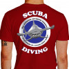 Camiseta - Mergulho - Tubarão Martelo Os Animais Dividem Conosco o Privilégio de ter uma Alma Costas Vermelha