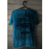 Camiseta - Surf - Surfistas de Fusca Carregando Várias Pranchas Surfing Classic Costas Azul Cabide