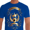 Camiseta - Hipismo - Adestramento Competição Equestre Gold Wings Champions Club Frente Azul