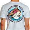 Camiseta - Pesca Esportiva - Nascido pra Pescar Forçado a Trabalhar  - BRANCA