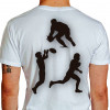 camiseta hg rugby - branca