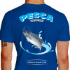 Camiseta - Pesca Esportiva - Fisgar o Peixe e Soltar Sinônimo de Respeito à Vida - AZUL