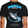 Camiseta - Pesca Esportiva - Fisgar o Peixe e Soltar Sinônimo de Respeito à Vida - PRETA