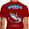 Camiseta - Pesca Esportiva - Fisgar o Peixe e Soltar Sinônimo de Respeito à Vida - VERMELHA
