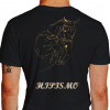 Camiseta - Hipismo - Cavalos de Salto Alta Qualidade Competição Costas Preta