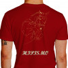 Camiseta - Hipismo - Cavalos de Salto Alta Qualidade Competição Costas Vermelha